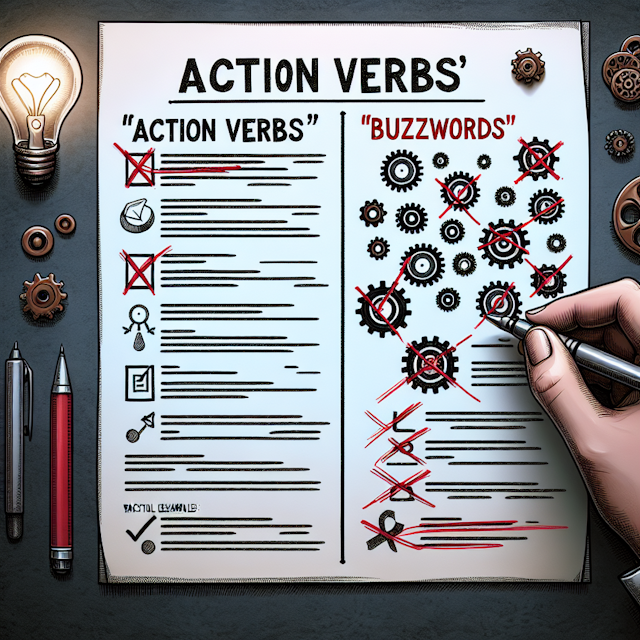 Action Verbs vs. Buzzwords: Crafting a Compelling Resume